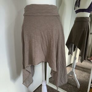 Nanushka Asymmetrical Brown Midi Skirt size Medium
